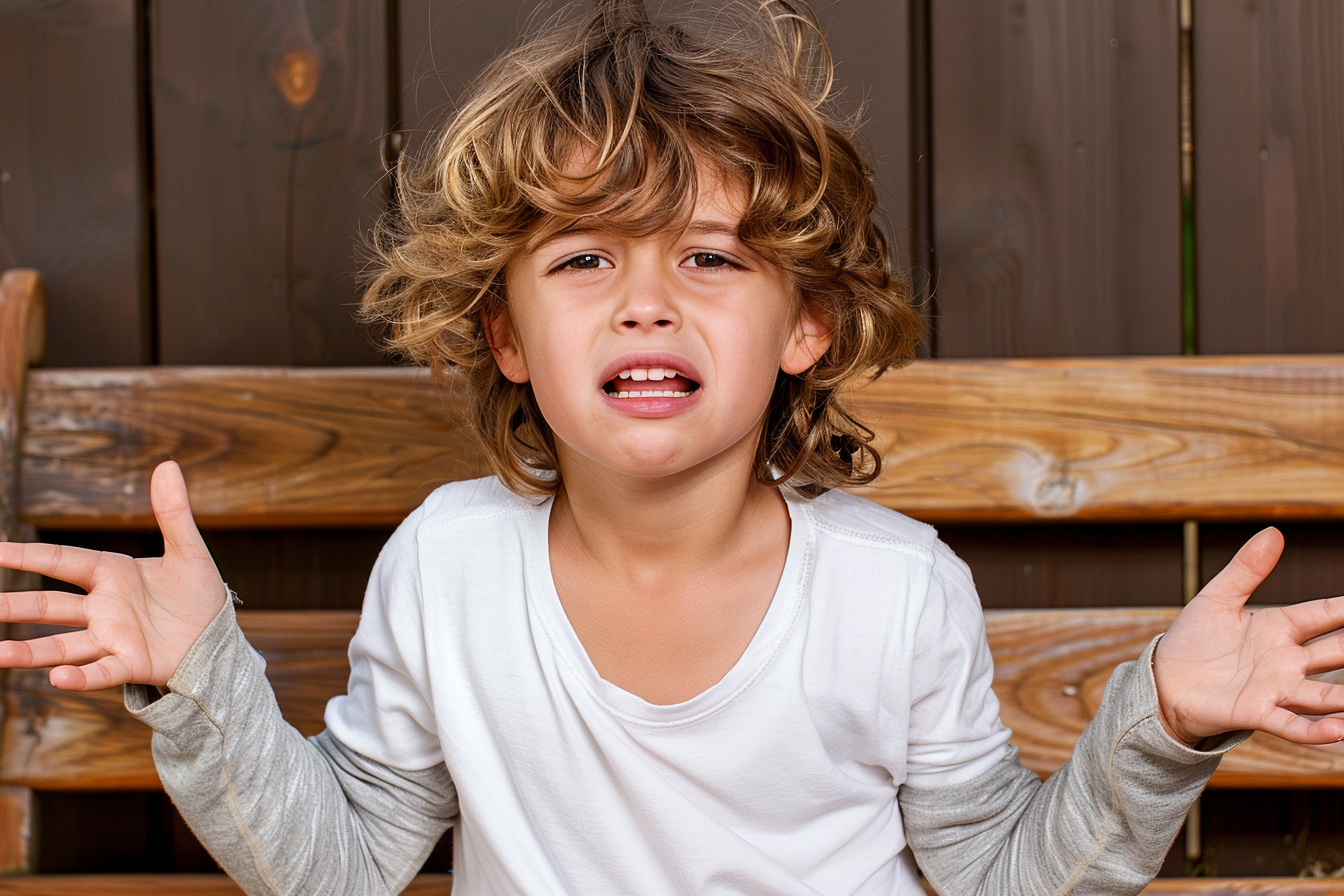 Image of a child who desperately wants you to buy them something they want.